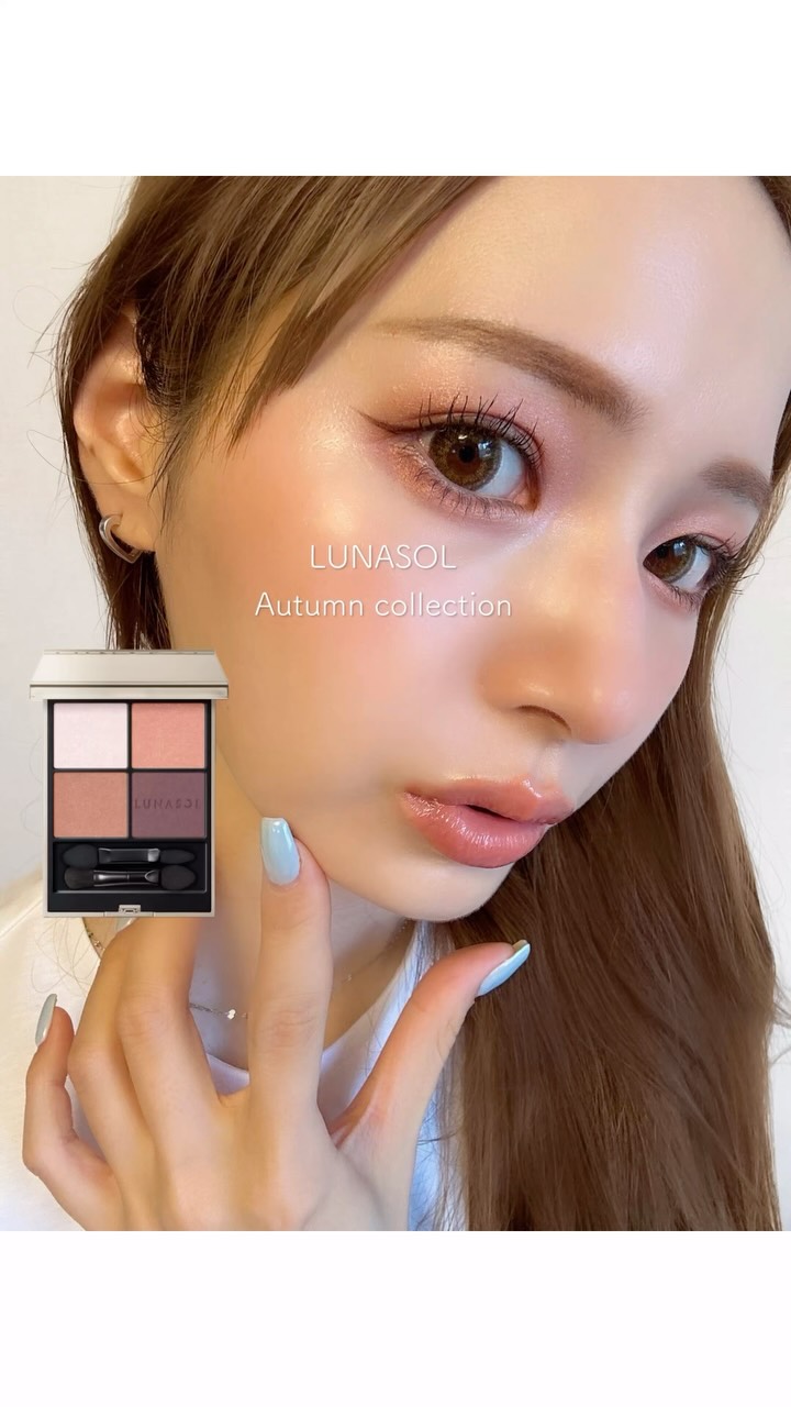 Instagram post by @nana.cocon for LUNASOL Official. Caption reads: @lunasolofficial 
Autumn collection....