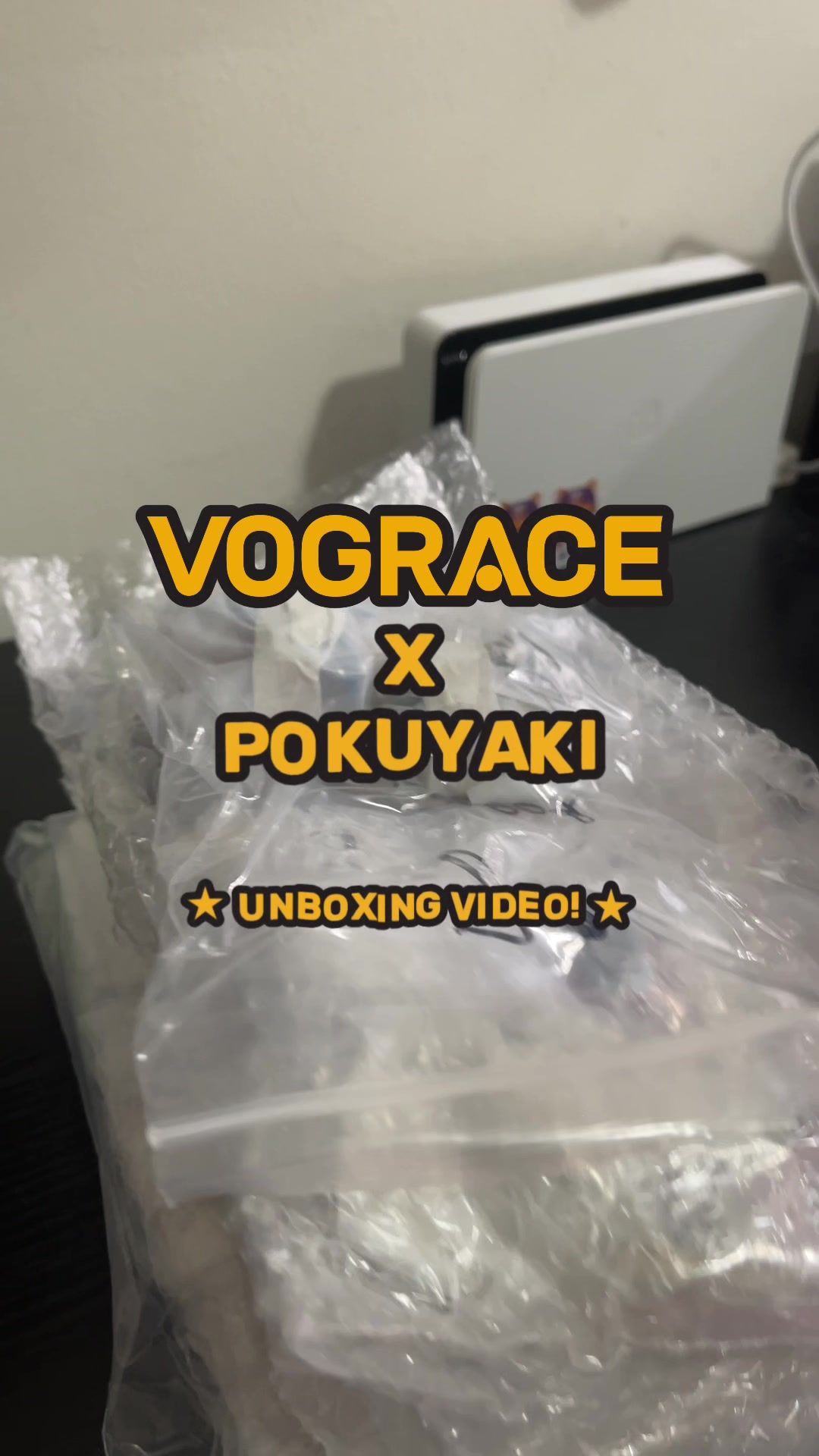 TikTok post by @pokuyaki for Vograce. Caption reads: ⭐️ VOGRACE x POKUYAKI ⭐️ I got the chance to try....