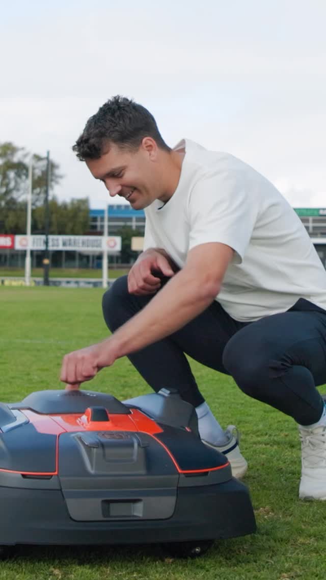 Instagram post by @alexcarey_5 for Husqvarna. Caption reads: Full circle moment filming back on the ground....