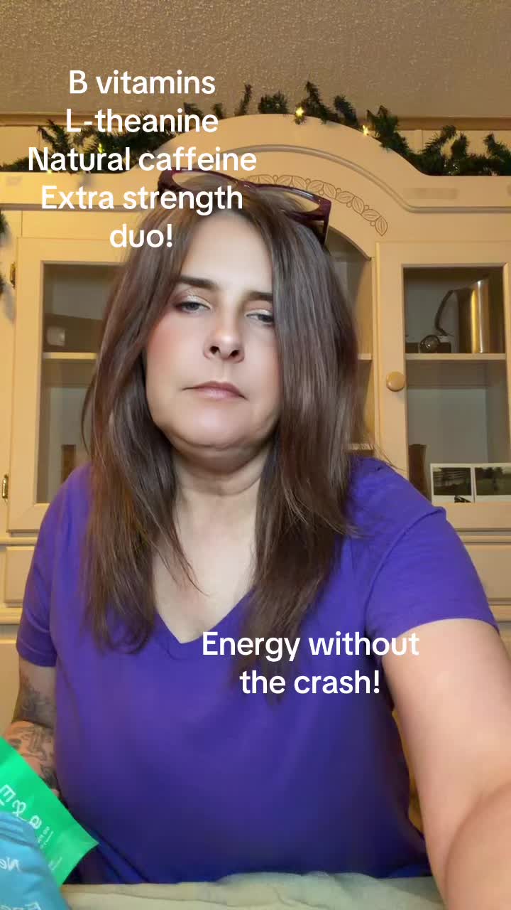 TikTok post by @christinagenx71 for Neuro. Caption reads: Extra strength @Neuro Gum will give you the energy....