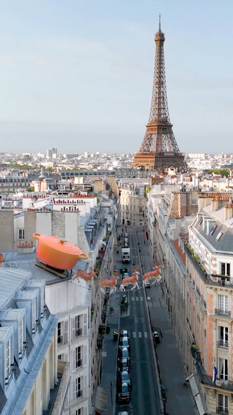 Instagram post by @origiful for Le Creuset. Caption reads: 'Tis the season for Dutch oven deliveries.....