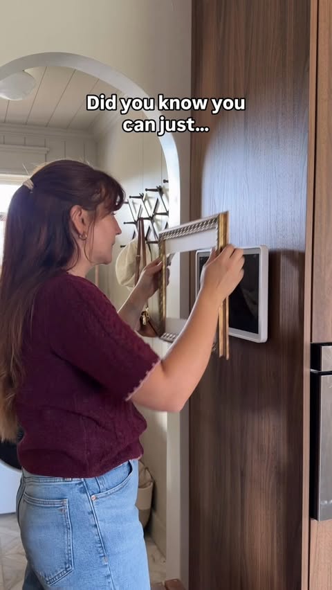 Instagram post by @bonesandbuilds for Skylight Frame. Caption reads: Nothing in my house is safe when it comes to trim.....