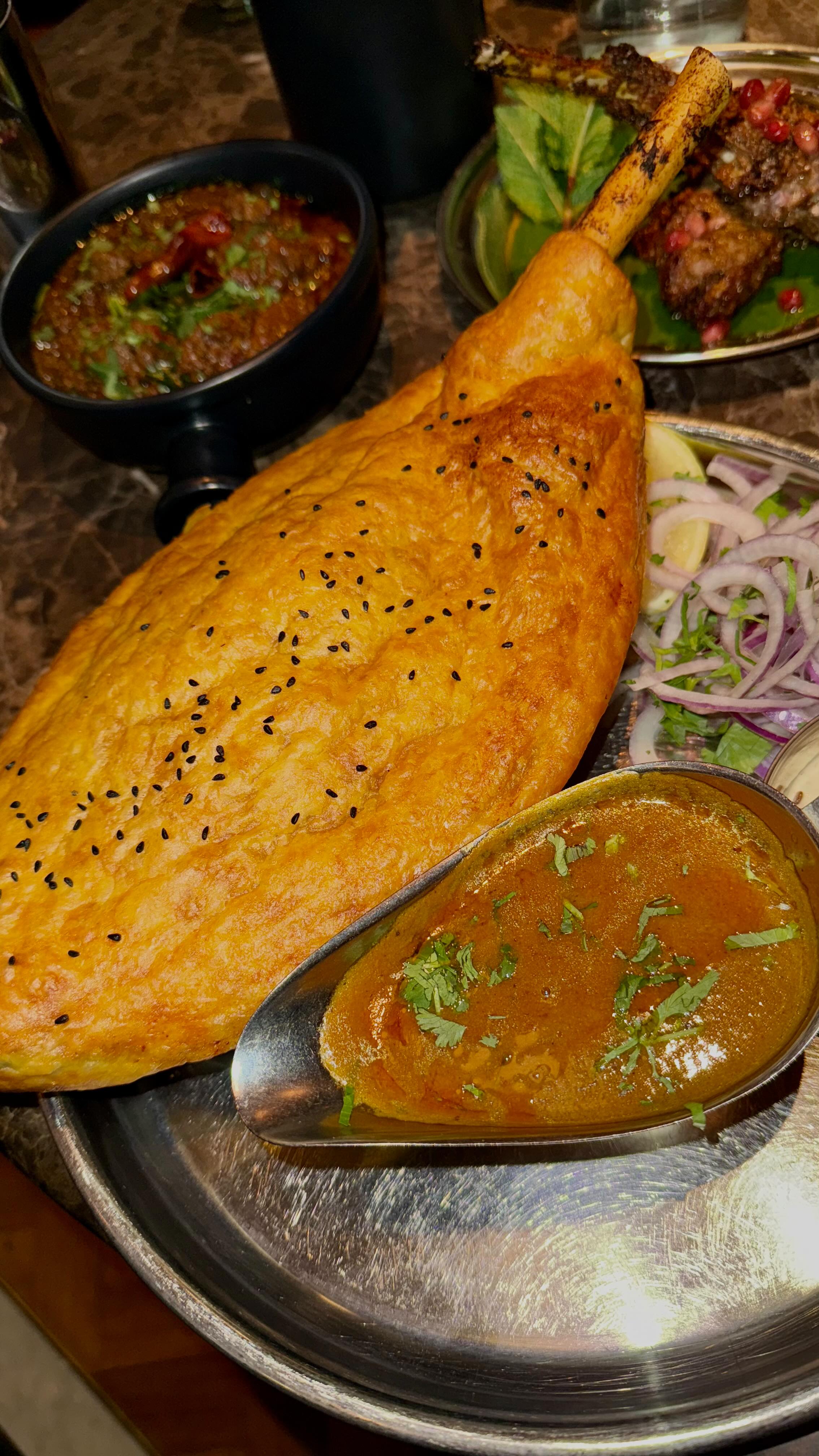 Instagram post by @shakilasedit for Dishoom. Caption reads: Join us for date night ❤️ this is a place that....