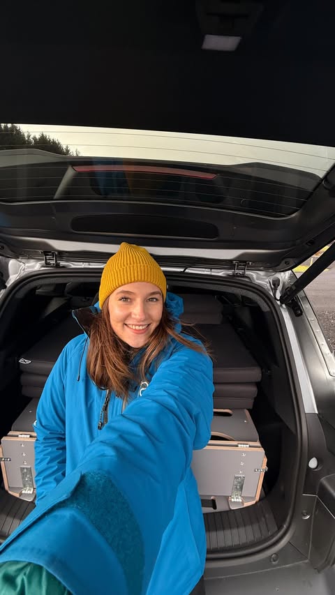 Instagram post by @issy.outside for Dacia. Caption reads: [...] possibility if you know where to look 👀....