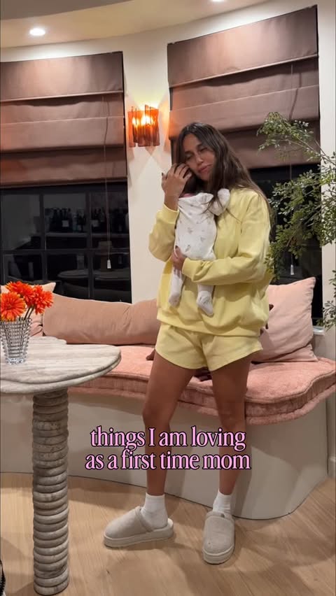 Instagram post by @styledbya for Honest. Caption reads: [...] 💗 #postpartum #momlife....