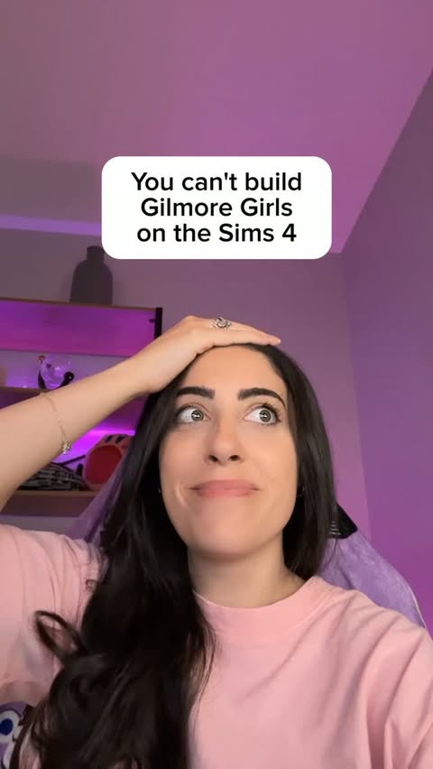 Instagram post by @jeyjeybink for The Sims. Caption reads: [...] Jess. THERE I SAID IT!!! #gilmoregirls....