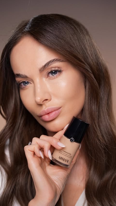 Instagram post by @monica_orlanda for DOUGLAS. Caption reads: [...] #ArmaniMakeup #PaidProject @douglasromania.