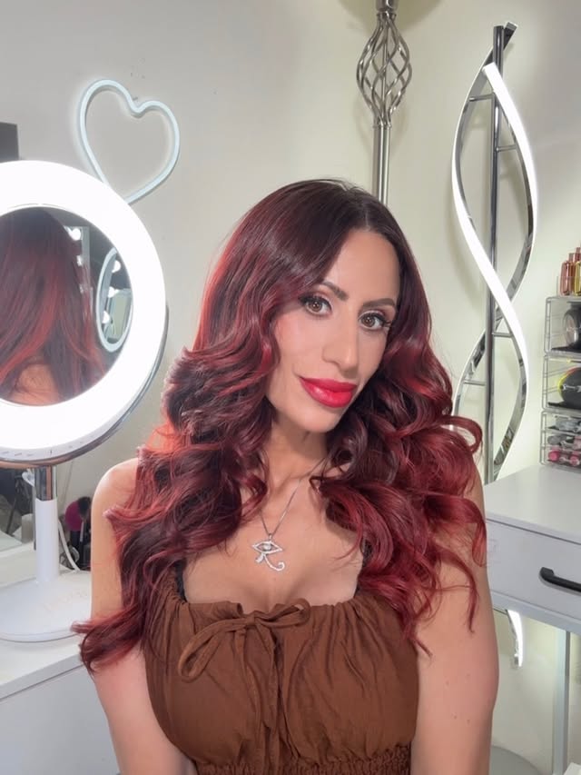 Instagram post by @makeupbysharonjoy for SHEIN US. Caption reads: SHEIN Fit Check Challenge! Search YEK2U on SHEIN....