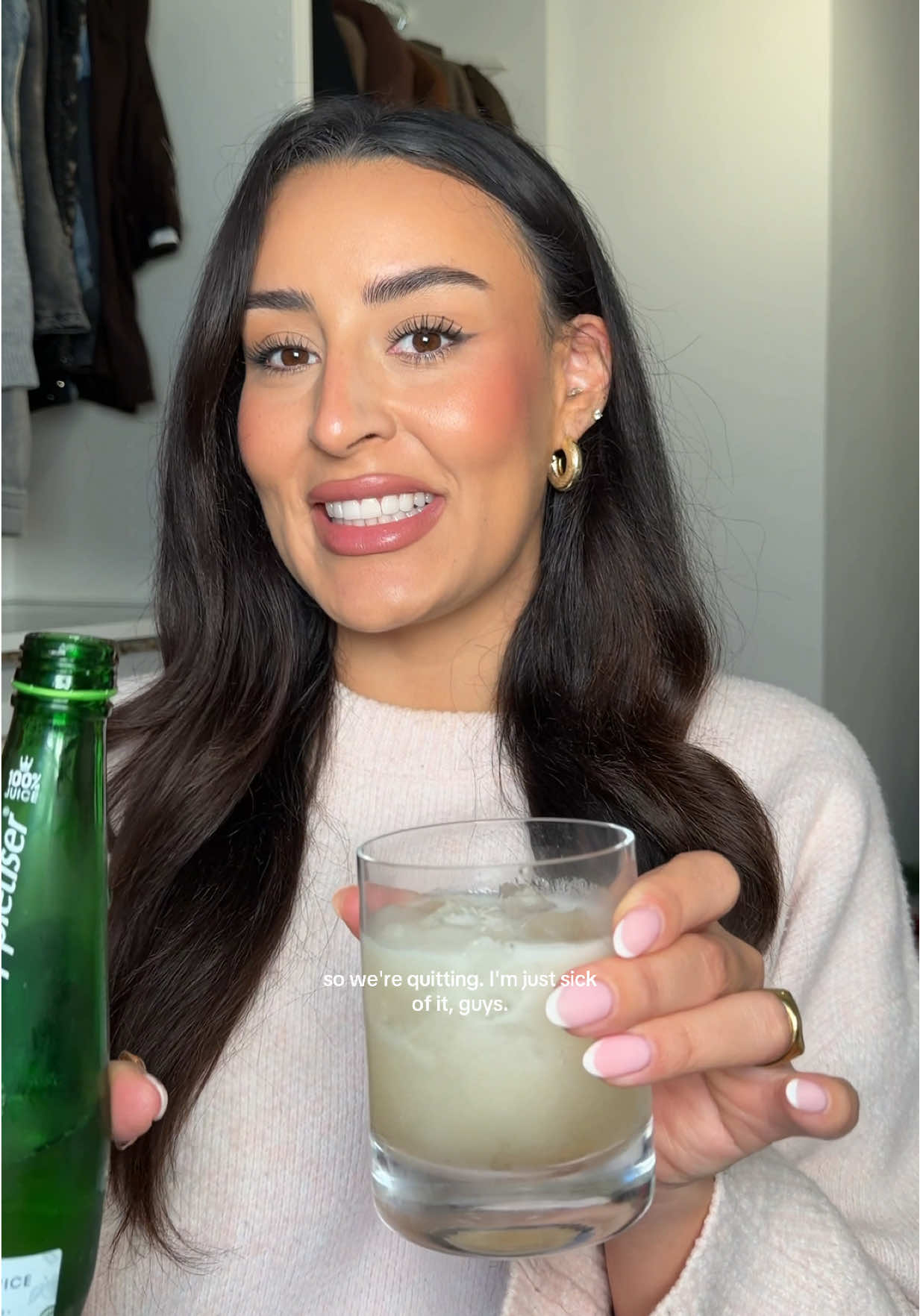 TikTok post by @iftheshoefitswearit for Ripple+. Caption reads: [...] is to finally kick my nicotine habit....