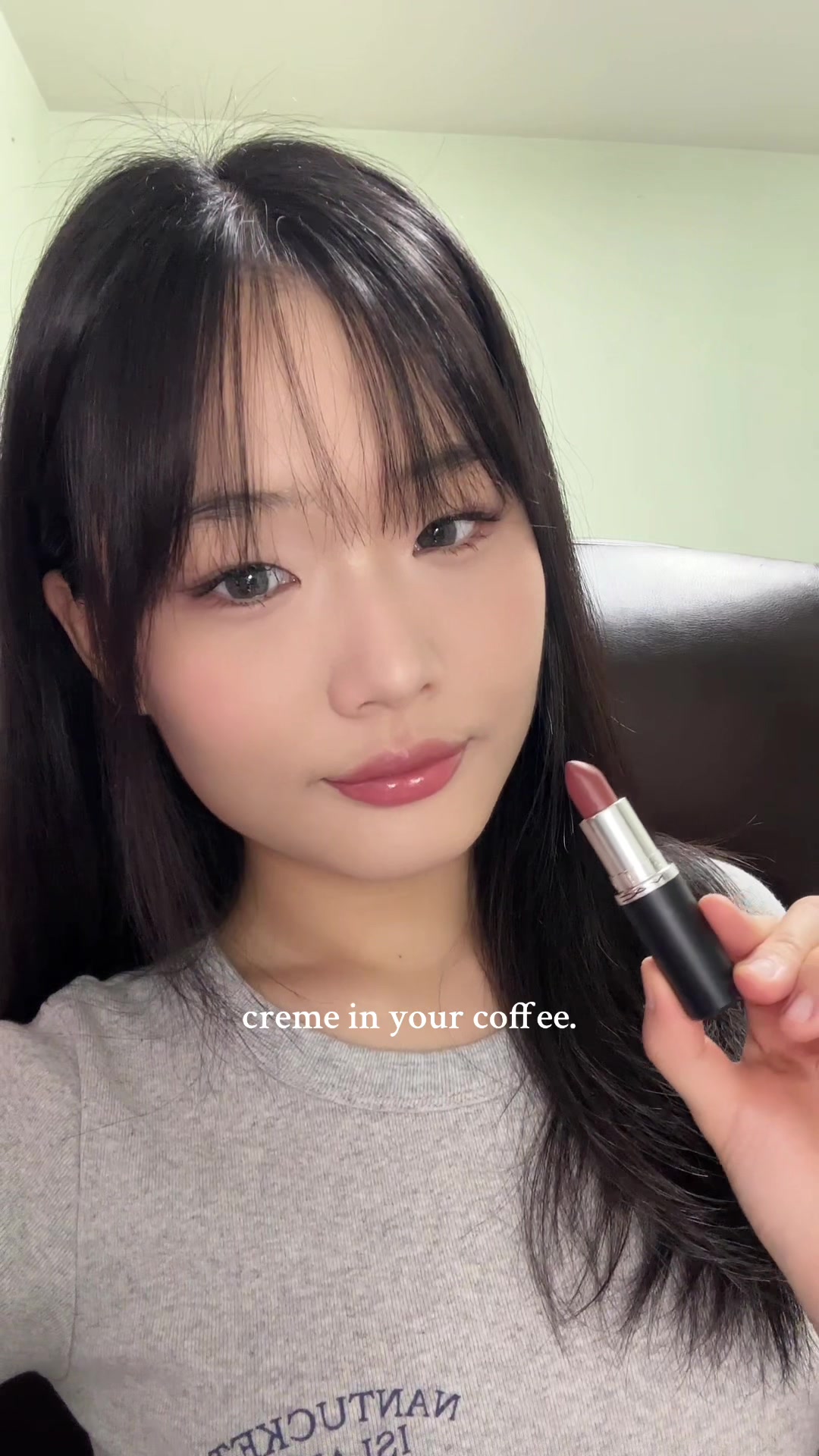 TikTok post by @stillwithjas for MAC Cosmetics USA. Caption reads: @maccosmetics MACximal Sleek Satin Lipstick 💄 ....