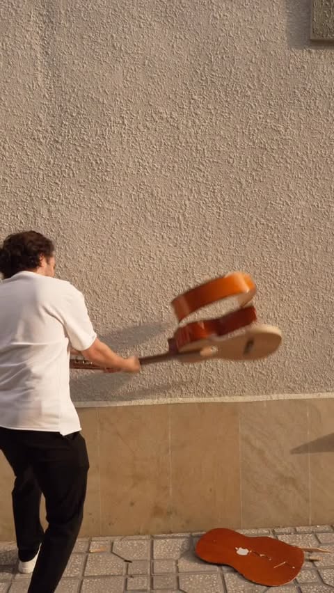 Instagram post by @elgunnasibli for LAVA MUSIC. Caption reads: Play. Create. Jam anywhere. @lavamusicofficial....