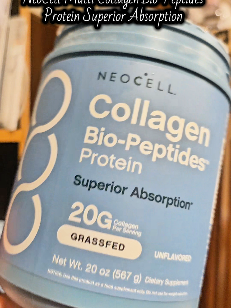 TikTok post by @nafis1824 for NeoCell. Caption reads: NeoCell Multi Collagen Bio-Peptides Protein [...].