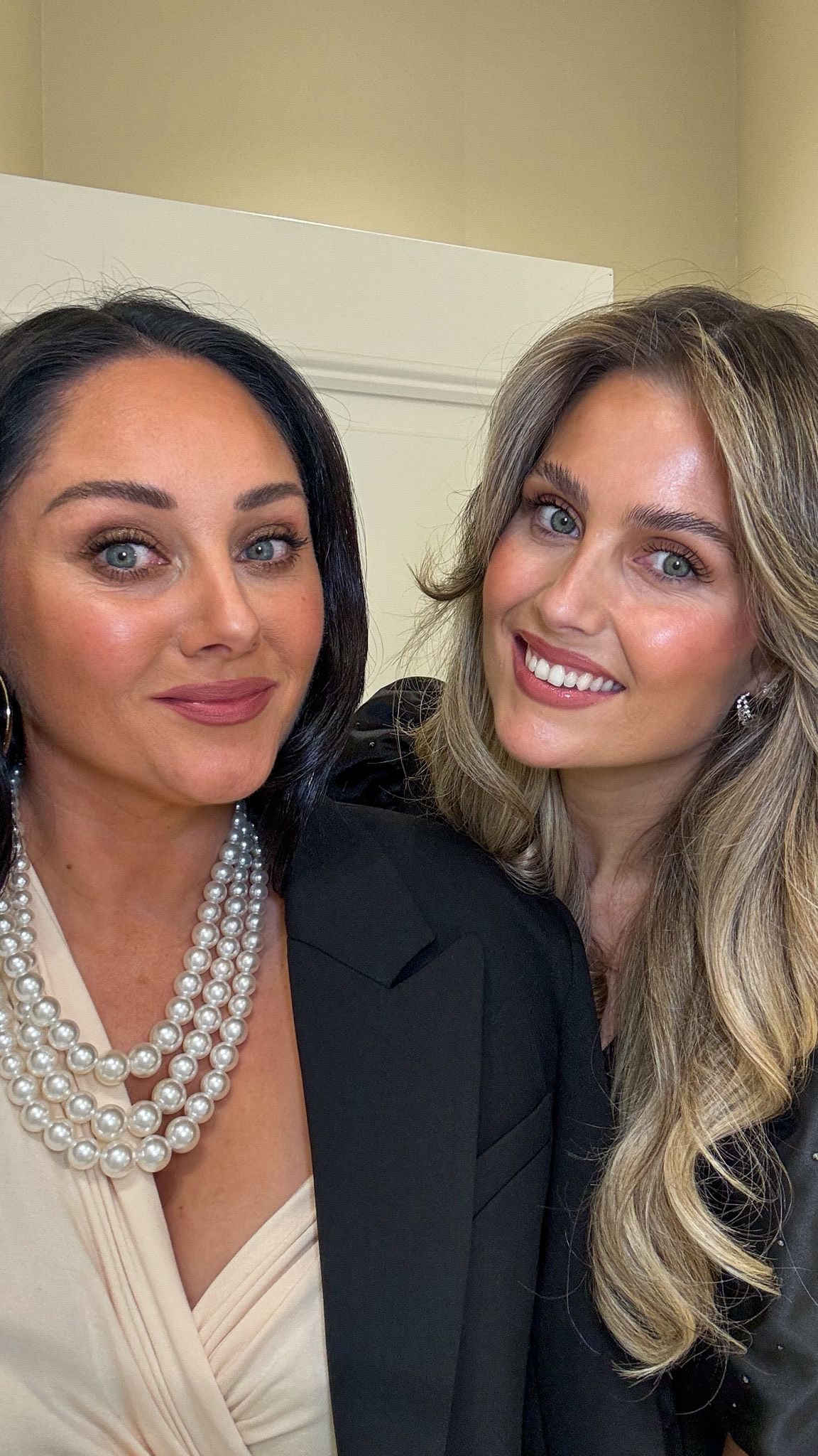 Instagram post by @audreyhamiltonart for Sinead Keary. Caption reads: [...] 👀 
From the cutest pjs to full glam....