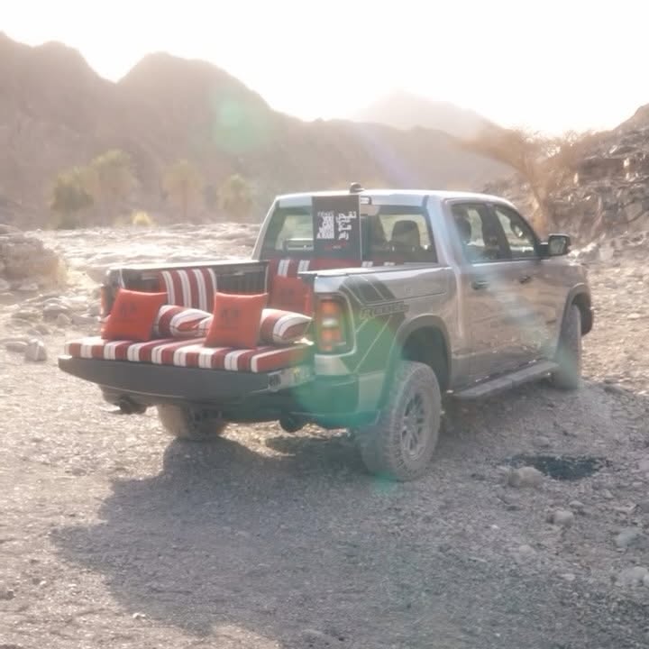 Instagram post by @ramtrucksmiddleeast for Mopar. Caption reads: Get iftar-ready for every gathering. You can with....