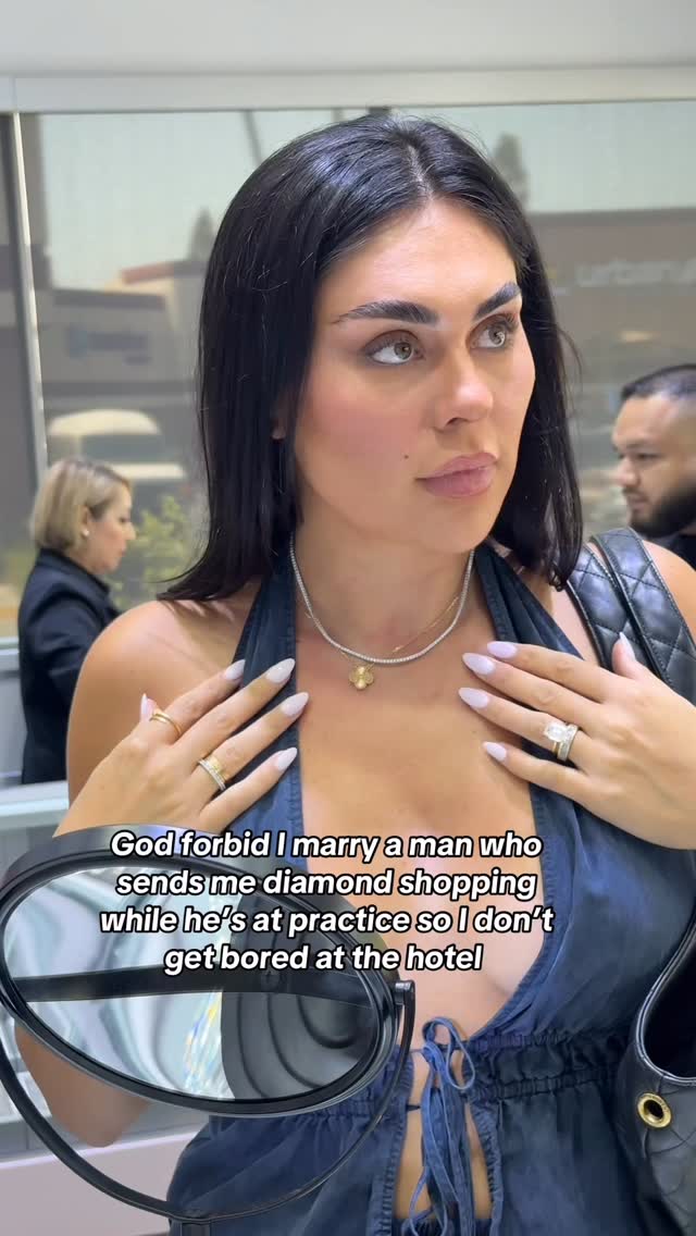 Instagram post by @chanenjohnson for Happy Jewelers. Caption reads: [...] forbid a girl have a pastime☺️🛍️💎....