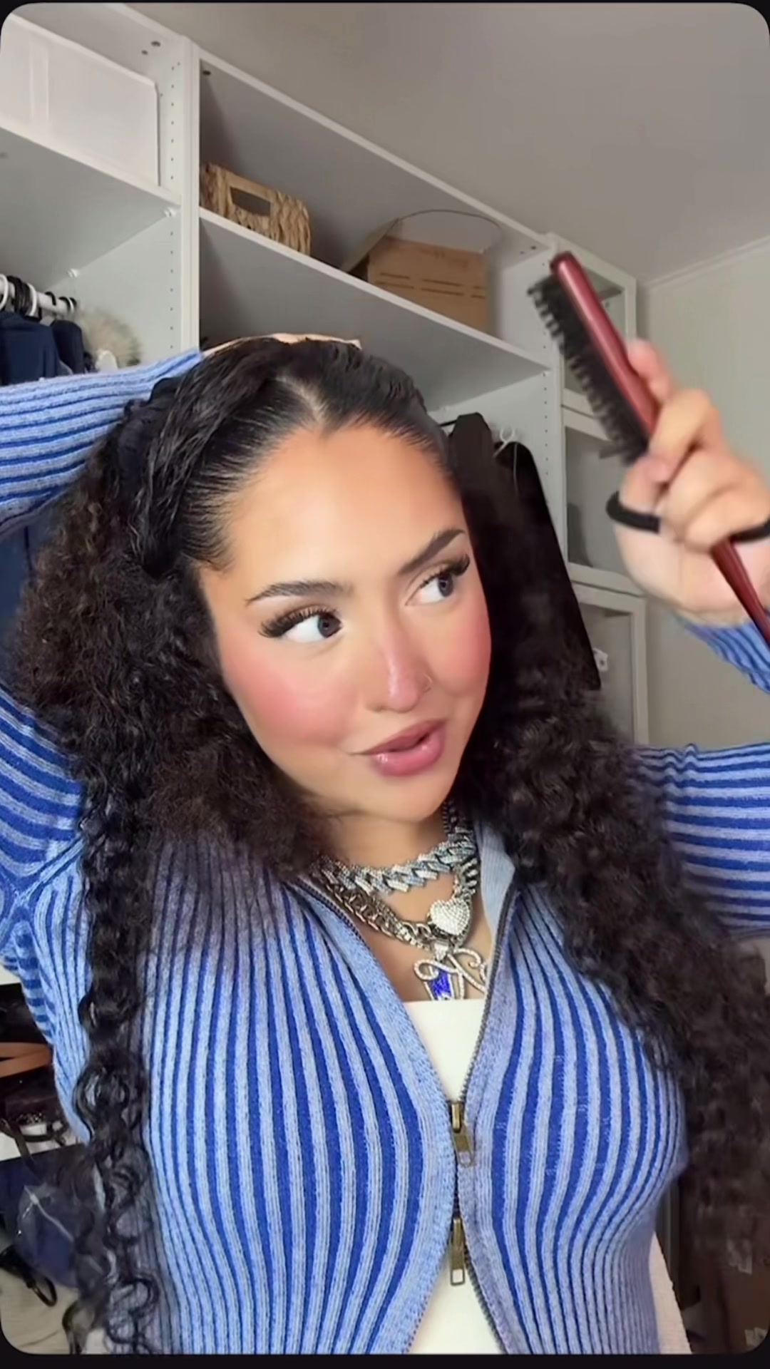 TikTok post by @kautamusic for ECO Style. Caption reads: [...] mit meinem Lieblings-Haargel @EcoStyle DE |....
