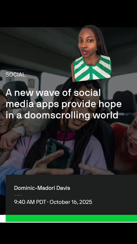Instagram post by @dominicmadori for TechCrunch. Caption reads: do you have a new favorite social media app? #tech....