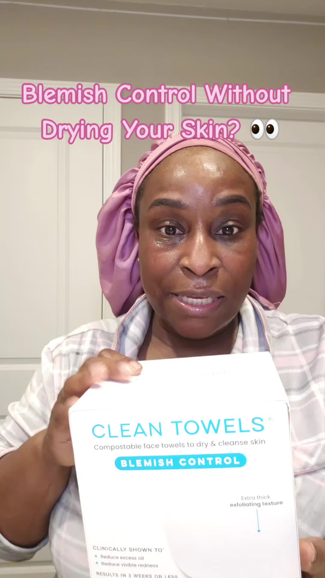 TikTok post by @lubeerocks for cleanskinclub. Caption reads: When my skin starts breaking out, I switch to....