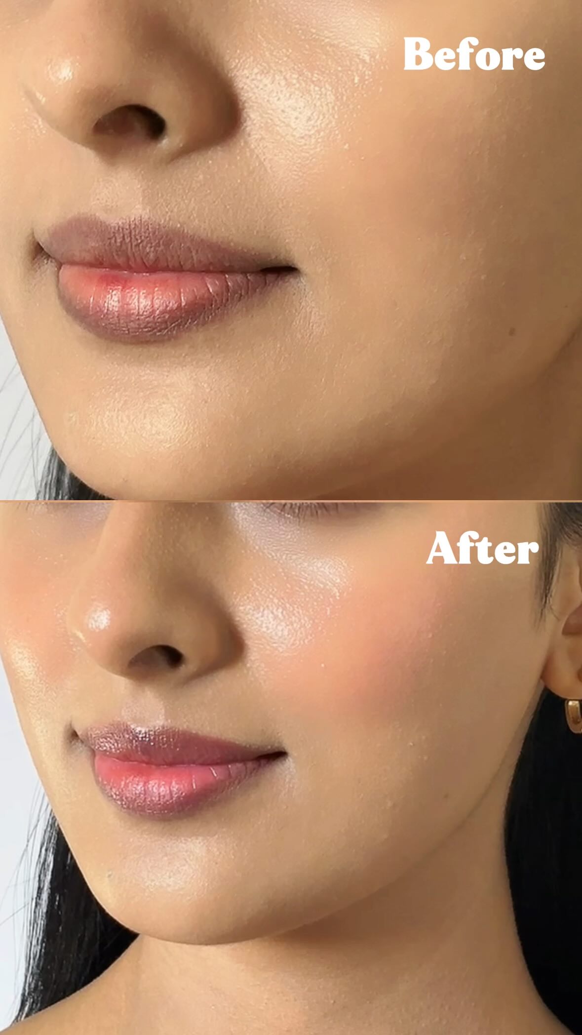 Instagram post by @daily_dose_of_glam_by_teena for WishCare. Caption reads: My 3-Step No-Makeup Makeup Look 💄✨
Only got 5....