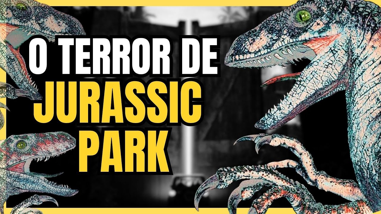 YouTube post by @CentralPandora for Babbel. Caption reads: JURASSIC PARK | O Livro Aterrorizante que Inspirou....