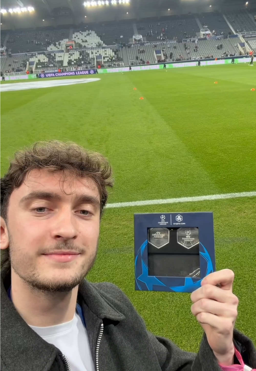 TikTok post by @milesfry.xi for Crypto.com. Caption reads: [...] experience… This could be YOU! Go to....