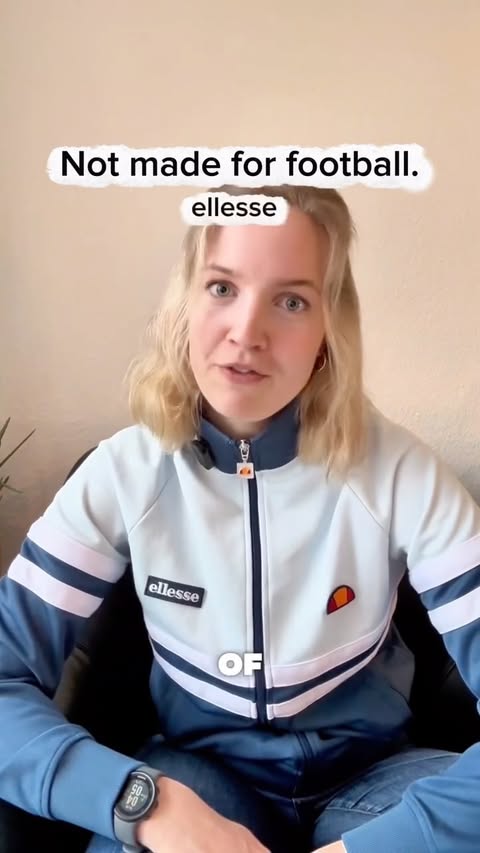 Instagram post by @casual_attitudes for ellesse. Caption reads: [...] / Sponsored Not made for football. ⚽️❌....