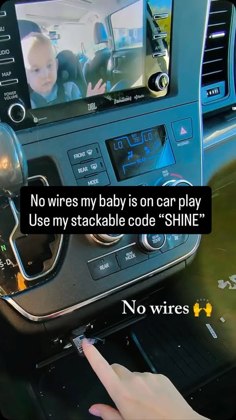 Instagram post by @shinehead2toe for OTTOCAST. Caption reads: [...] hook ups for baby car cams and grab an....