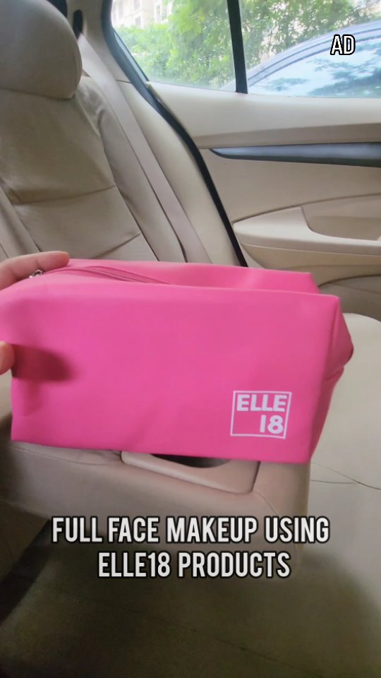Instagram post by @upasna.johri for Flipkart. Caption reads: Did full face quick makeup just using ELLE18....