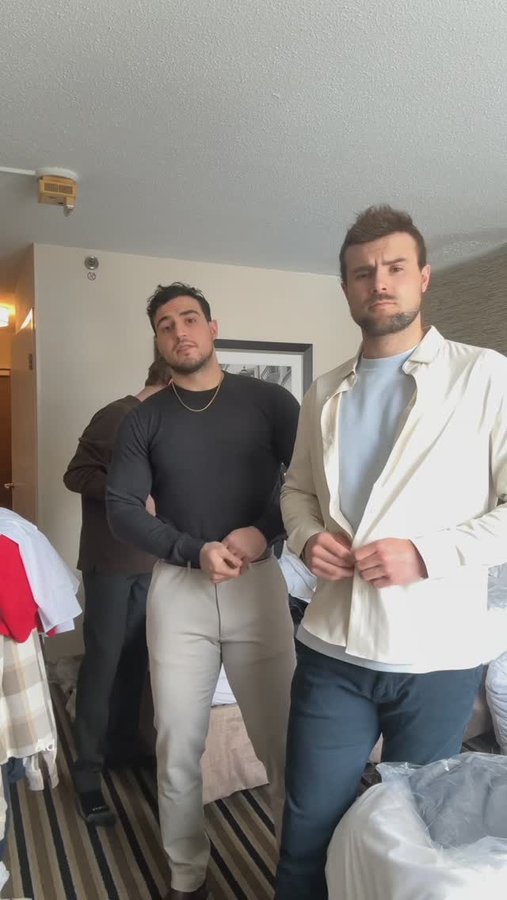 Instagram post by @the.hockeyguys for Perry Ellis. Caption reads: Doesn’t hurt to look good and @perryellis makes it....