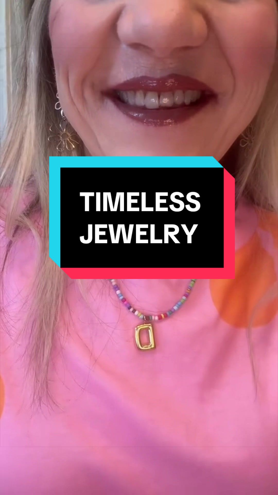 TikTok post by @diditheslp for VRIUA US. Caption reads: This initial bubble necklace from @VRIUA US....