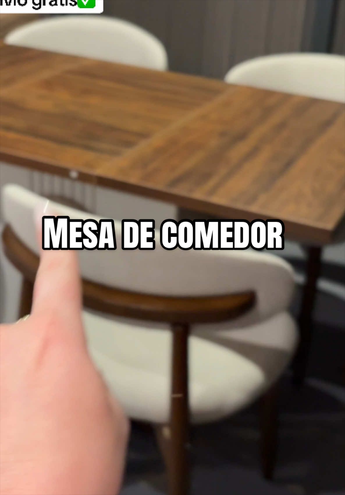 TikTok post by @dane.momshop for Tribesigns. Caption reads: [...] #mesadecimedordemadera @Tribesigns.