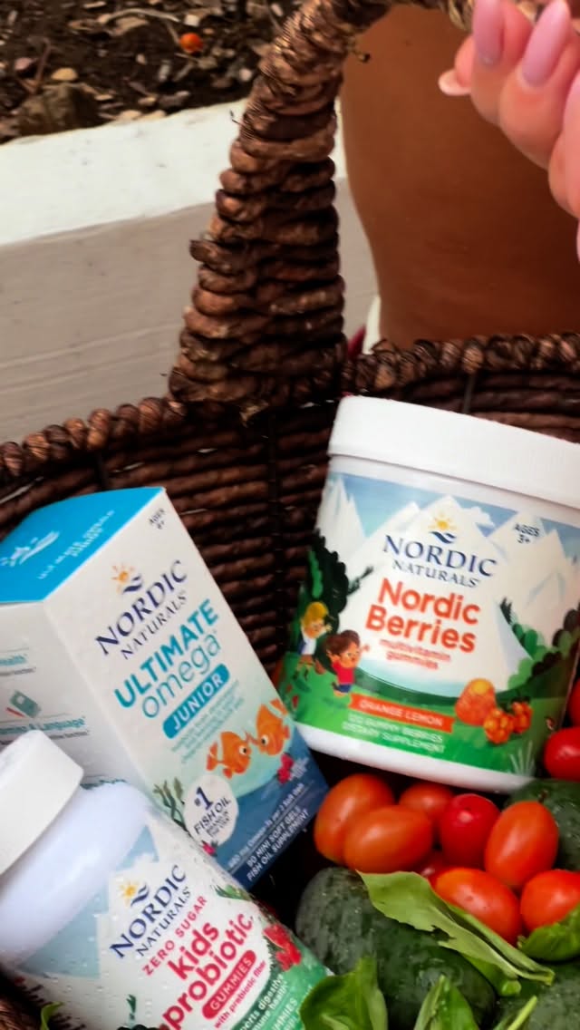 Instagram post by @ella.ignatov for Nordic Naturals. Caption reads: Mornings in our house are all about healthy starts....