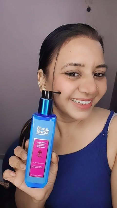 Instagram post by @fashionista_shona_official_ for Blue Nectar. Caption reads: Make your winter special with @bluenectar_ayurved....