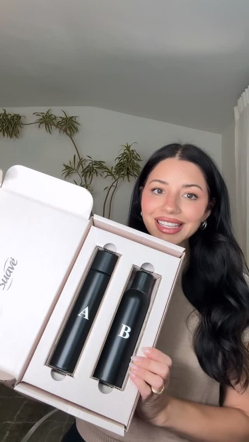 Instagram post by @justinemarjan for Suave. Caption reads: I took #therefreshtest and blindly tried out....