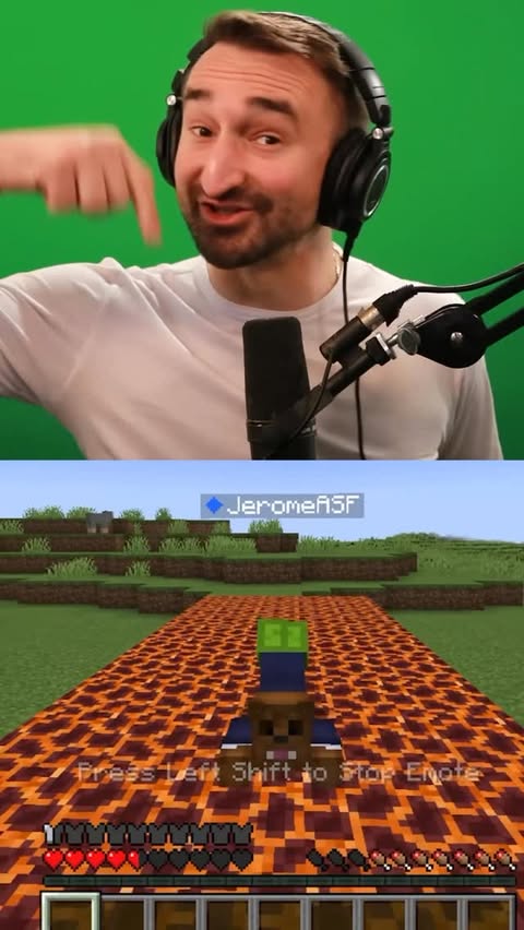 Instagram post by @jeromeaceti for HEYDUDE. Caption reads: [...] Minecraft into The REAL world thanks to....