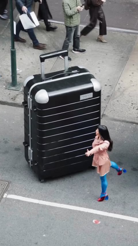 Instagram post by @smashdesignstudios for Away. Caption reads: [...] to sculpt and deliver this supersized @away....