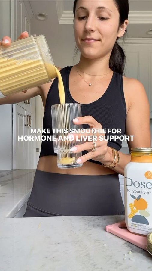 Instagram post by @nourishedbynutrition for Dose. Caption reads: [...] and liver health, I’m partnering with Dose....