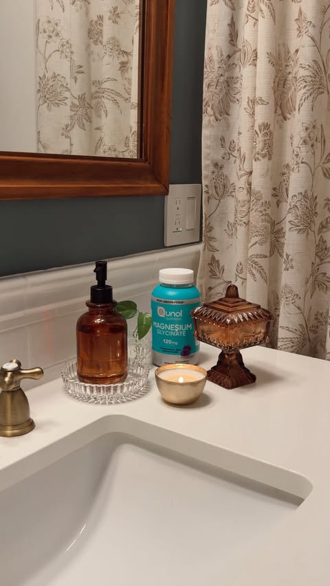 Instagram post by @josiemichelledavis for Qunol. Caption reads: [...] current cozy nighttime routine featuring....