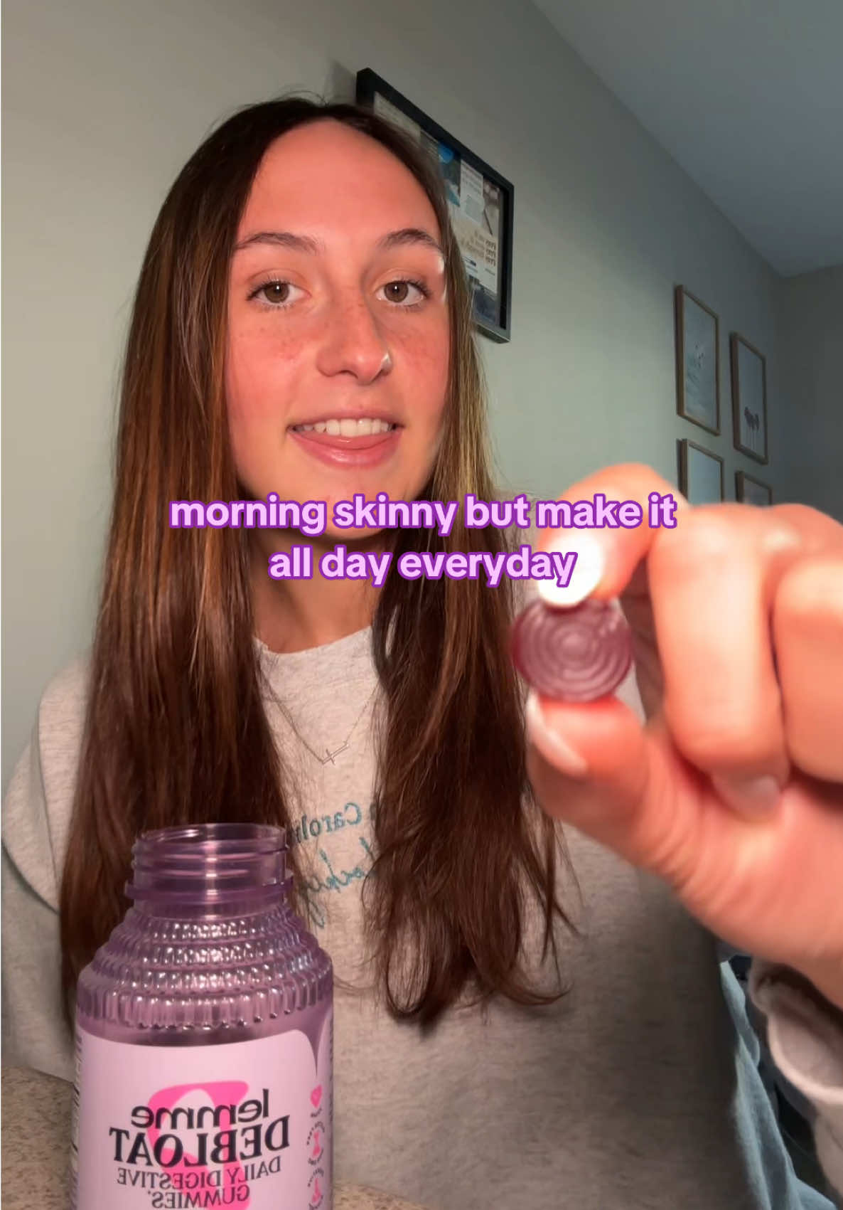 TikTok post by @hannahheanssler for Lemme. Caption reads: these work so well @lemme #debloating....