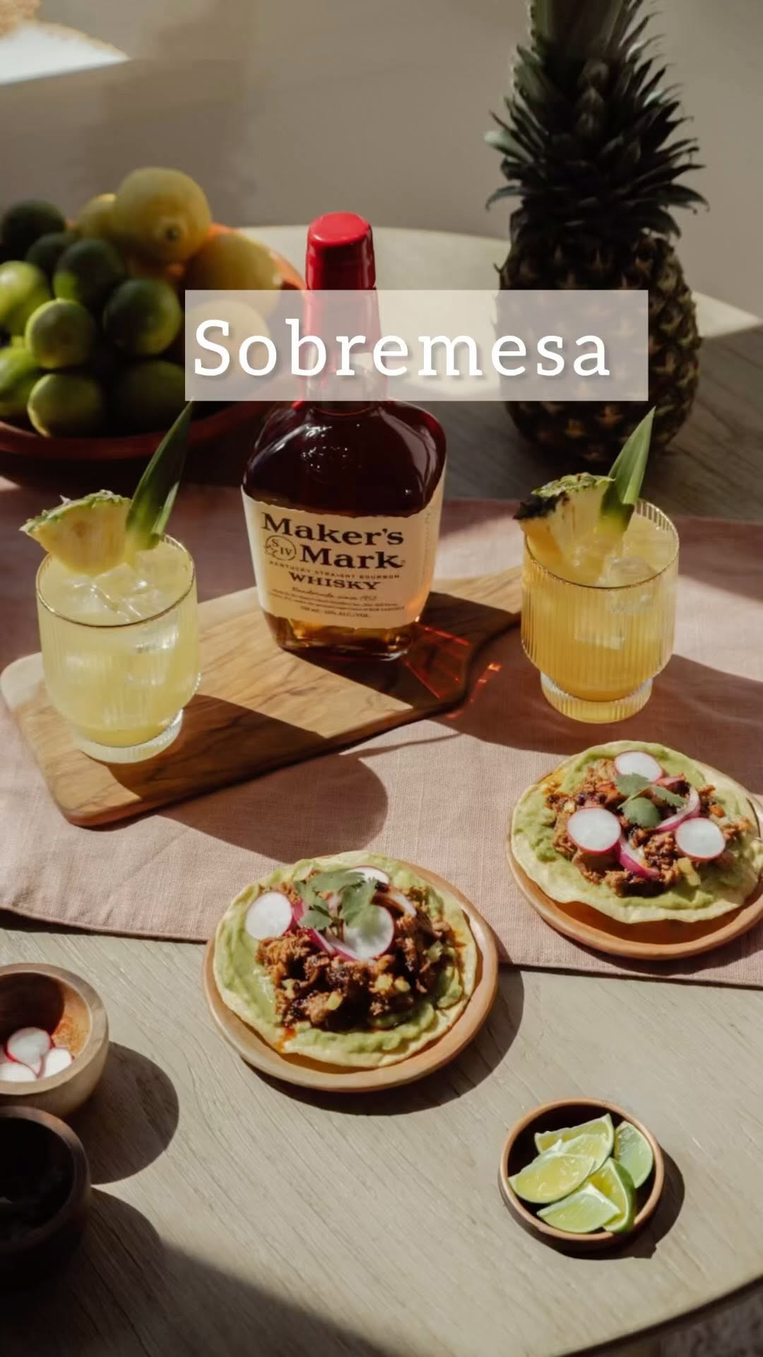 Instagram post by @teresa_ for Maker’s Mark. Caption reads: [#Ad21+] This Hispanic Heritage Month, I am....