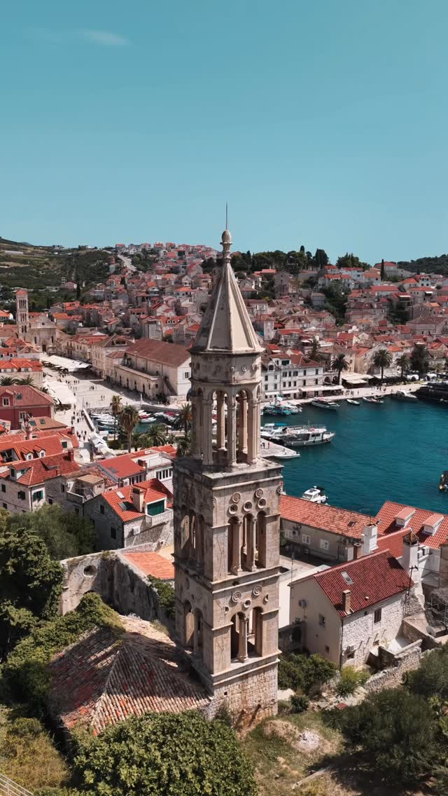 Instagram post by @denineproduction for Travel + Leisure. Caption reads: Day 6 of 7 – Hvar & Jelsa
We made a short stop in....
