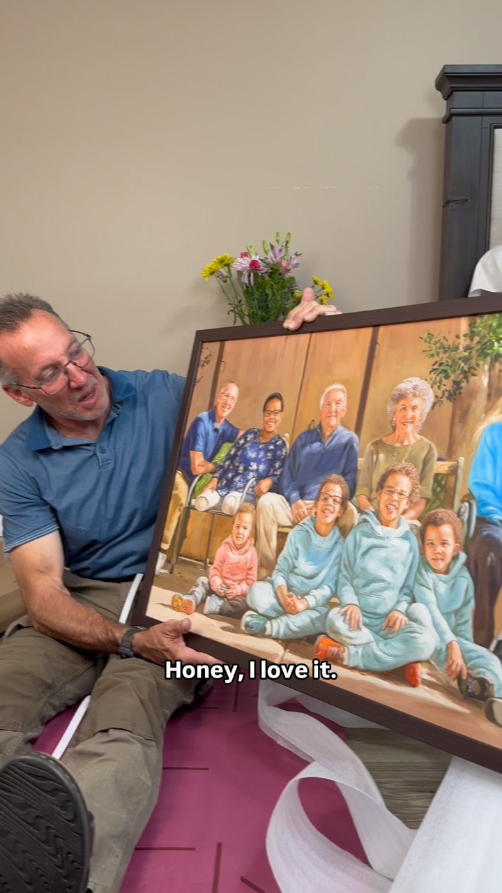 Instagram post by @neokirchbaby for PaintYourLife. Caption reads: We love this portrait! Thank you @paintyourlife....