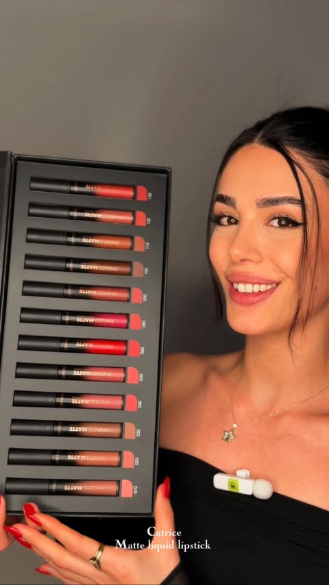 Instagram post by @alisasahinn for Catrice Cosmetics. Caption reads: Testing all shades of the Catrice Matte Liquid....
