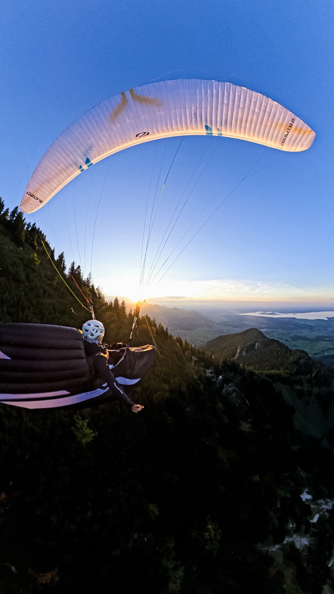 Instagram post by @elisa.deutschmann for GoPro. Caption reads: In love with these autumn sunset flights....