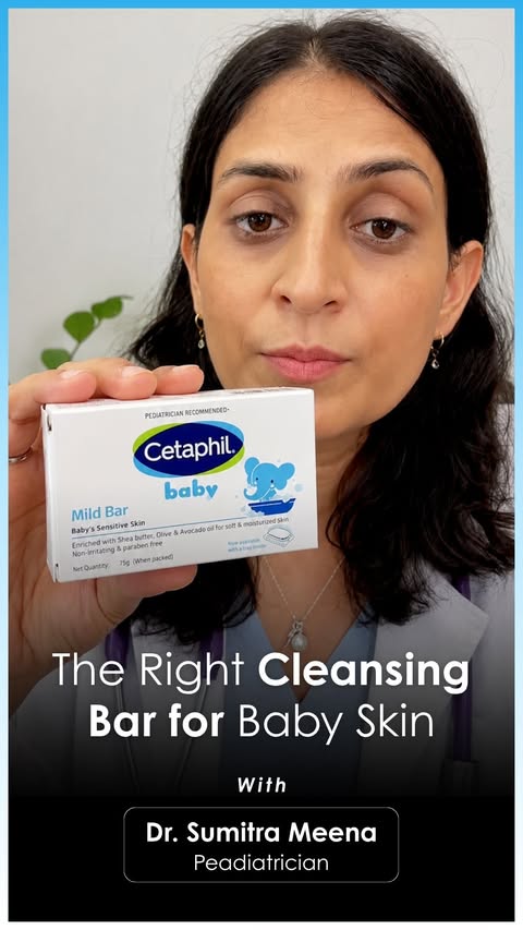 Instagram post by @healthdialogues for Cetaphil Baby. Caption reads: [...] product available in the market is Cetaphil....