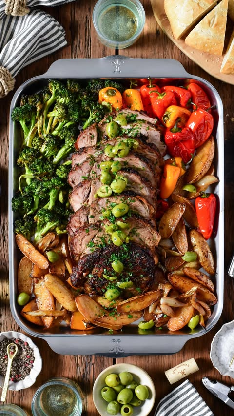 Instagram post by @zimmysnook for Hestan Culinary. Caption reads: [...] pork and potatoes roasted in the Hestan....
