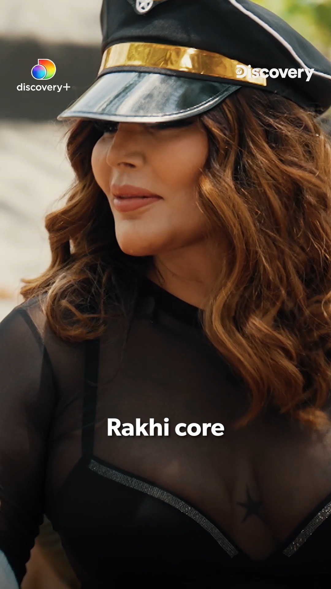 Instagram post by @rakhisawant2511 for discovery+. Caption reads: [...] Season 2, Mon-Fri at 9:30 PM, on....