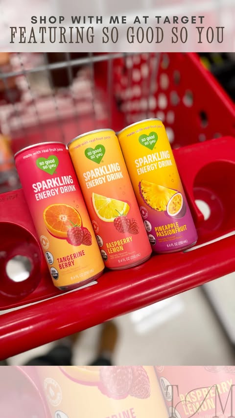 Instagram post by @tarjaymaxx for So Good So You. Caption reads: [...] my new favorite Sparkling Energy from....