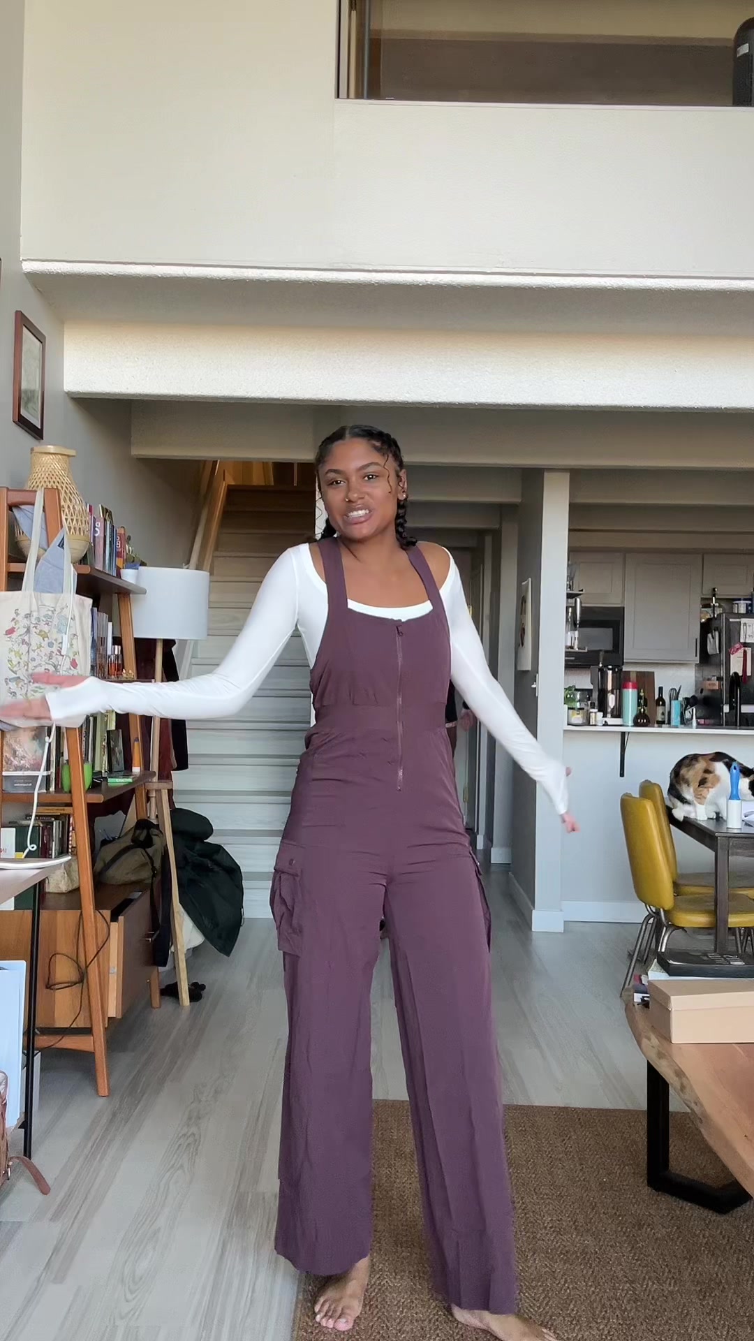 TikTok post by @celanicole for Altra Running. Caption reads: [...] thankful for nature! @POPFLEX Active....