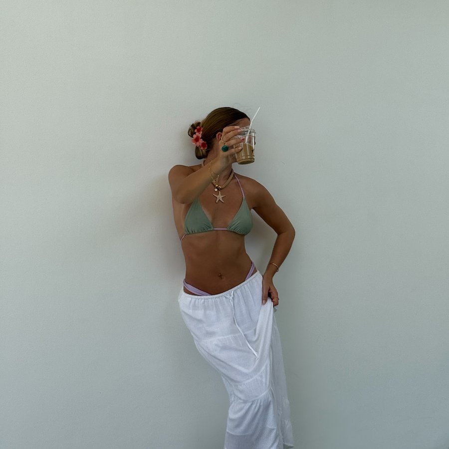 Instagram post by @shaunacannell for Bright Swimwear. Caption reads: sunday pool day in @brightswimwear 🌊

Ad....